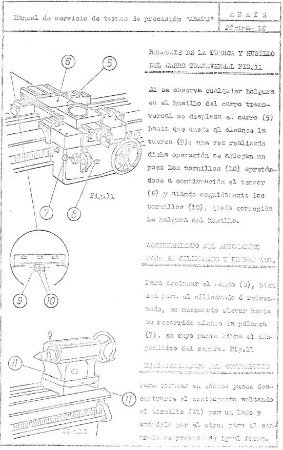 Manual Torno Abate KR 280 | Torno Paralelo