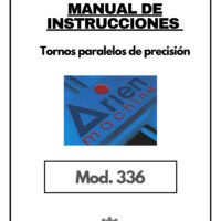 Manual de instrucciones ARIEN 336 | Torno paralelo