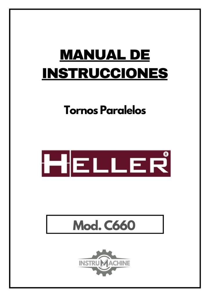 Portada Manual de instrucciones HELLER C 660 | Torno paralelo