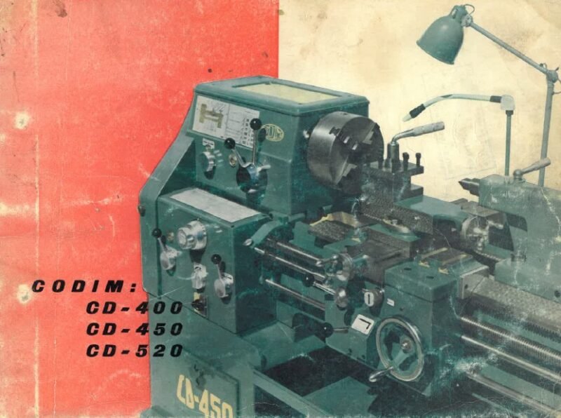 Torno CODIM CD-400-2 Manual de instrucciones CODIM CD-400 | Torno paralelo