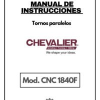 Manual de instrucciones CHAVELIER CNC 1840F | Torno paralelo