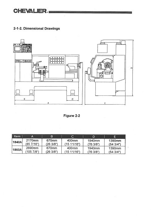 Manual de instrucciones CHAVELIER CNC 1840F | Torno paralelo