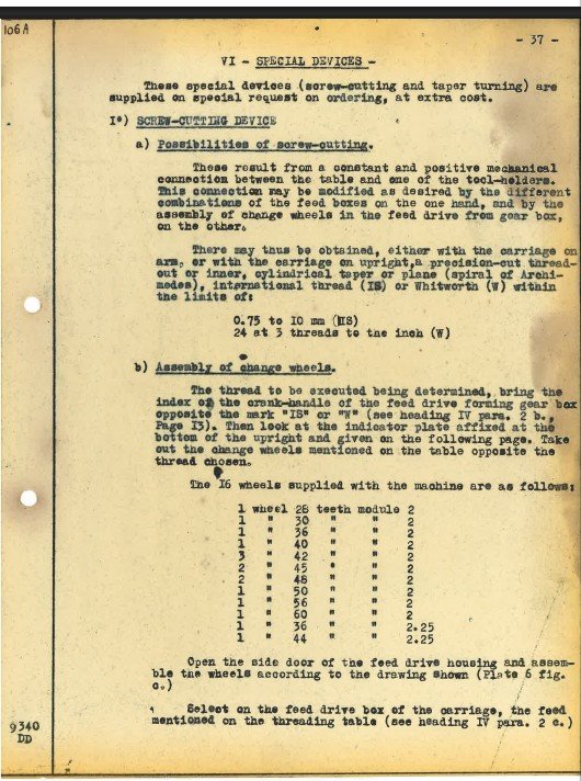 Manual de instrucciones BERTHIEZ 9340 | Torno vertical