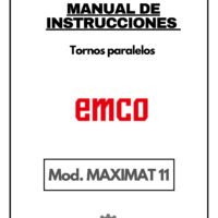 Manual de instrucciones EMCO MAXIMAT 11 | Torno paralelo