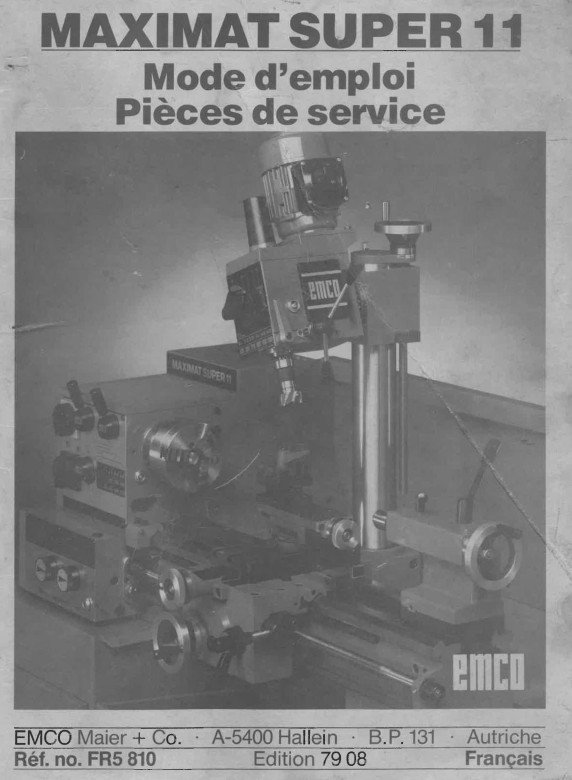 Manual de instrucciones EMCO MAXIMAT 11 | Torno paralelo