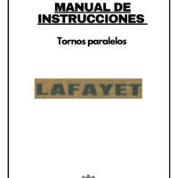 Manual de instrucciones LAFAYET nan | Torno paralelo