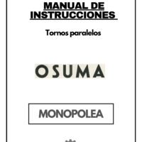 Tornos OSUMA-1 Manual de instrucciones OSUMA Paralelo | Torno paralelo