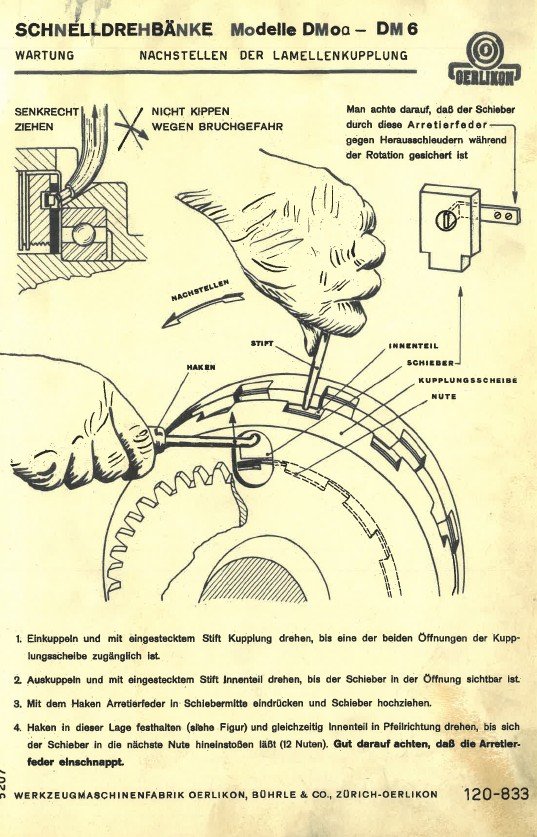 Tornos Oerlikon-3 Manual de instrucciones OERLIKON DM-5A | Torno paralelo