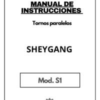 Tornos Sheygang-1 Manual de instrucciones SHEYGANG S1 | Torno paralelo