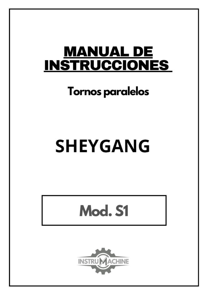 Portada Manual de instrucciones SHEYGANG S1 | Torno paralelo