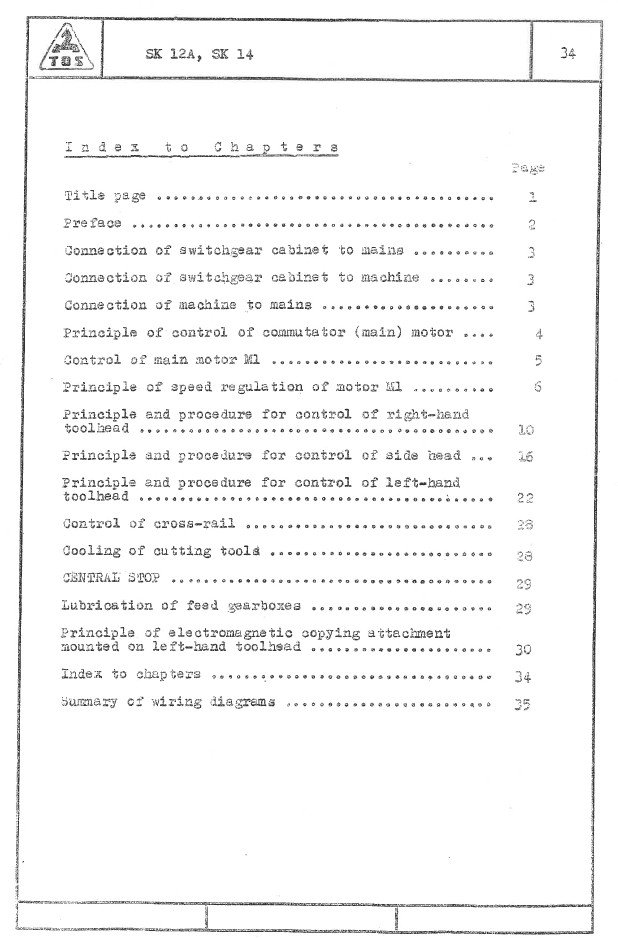 Tos mod. SK12 A-3 Manual de instrucciones TOS SK 12 A | Torno vertical