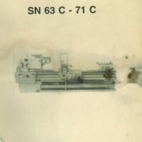 Trens mod. SN63C- 71C-3 Manual de instrucciones TRENS SN 63C / 71 C | Torno paralelo