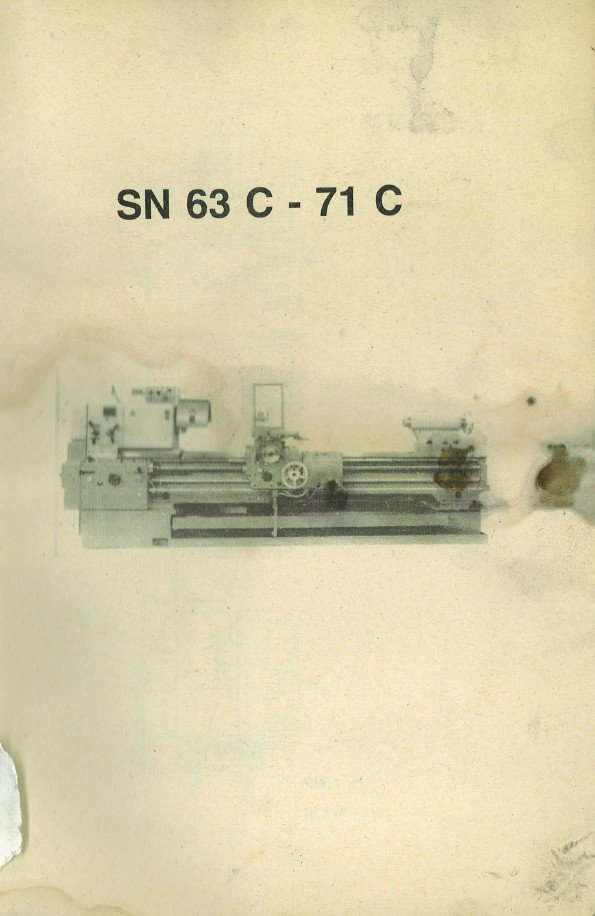 Trens mod. SN63C- 71C-3 Manual de instrucciones TRENS SN 63C / 71 C | Torno paralelo