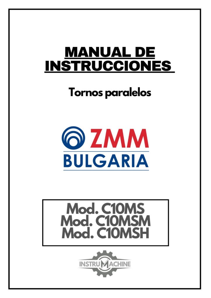 Portada Manual de instrucciones ZMM BULGARIA C10MS/C10MSM/C10MSH| Torno paralelo