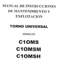 Manual de instrucciones ZMM BULGARIA C10MS/C10MSM/C10MSH| Torno paralelo