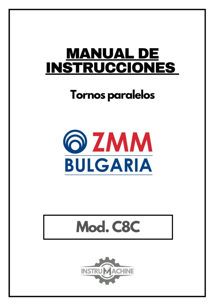 Portada Manual de instrucciones ZMM BULGARIA C8C | Torno paralelo