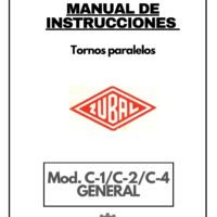 Manual de instrucciones ZUBAL GENERAL C1/C2/C4 COMPLETO | Torno paralelo