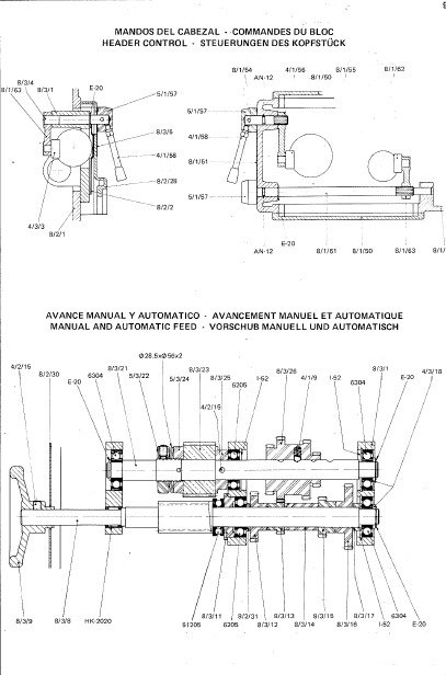 1B-60-RP-E-3 Manual Taladro IBARMIA S1B-60-RP-E