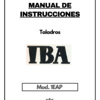 1EAP-1 Manual Taladro IBA 1EAP
