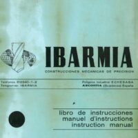 40 CA-2 Manual Taladro IBARMIA 40 CA