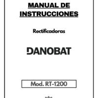 AFILADORAS A RECTIFICADORAS (23) Manual de instrucciones DANOBAT RT-1200 | Rectificadoras