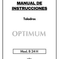 Manual Taladro OPTIMUM B 24 H
