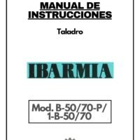 Manual Taladro IBARMIA B-50/70-P / 1-B-50/70