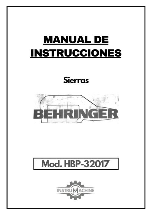 Manual Sierra BEHRINGER HBP-320 A