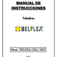 Belflex mod. TEG 25S-25C-30C-1 Manual Taladro BELFLEX TEG25S/25C/30C
