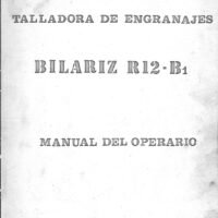 Manual Talladora BILARIZ R 12 B