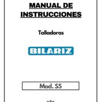 Manual Talladora BILARIZ S5