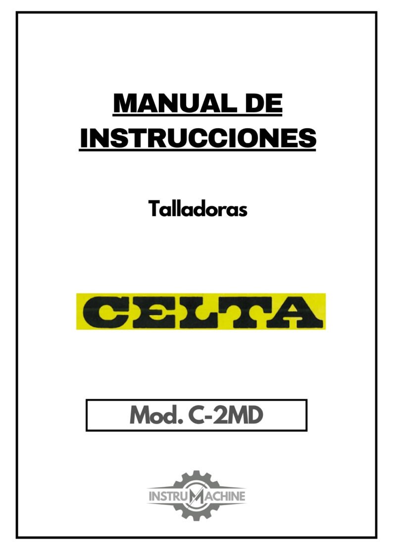 Manual Talladora CELTA C-2MD