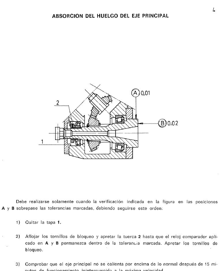 CABEZAL UNIVERSAL NICOLAS CORREA-3 Manual de instrucciones Fresadora NICOLAS CORREA Cabezal Huron para mod UE