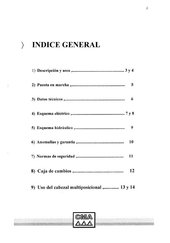 Manual de instrucciones CMA RHRM-45 | Roscadora