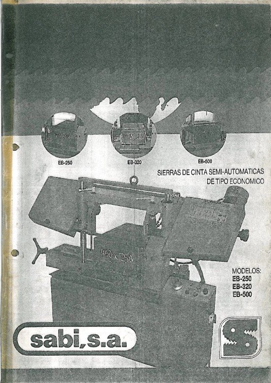 Manual Sierra SABI EB 250/320/500