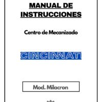 Cincinnati mod. Milacron-1 Manual de instrucciones Centro de Mecanizado CINCINNATI MILACRON