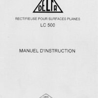 Manual de instrucciones DELTA LC 500 | Rectificadora
