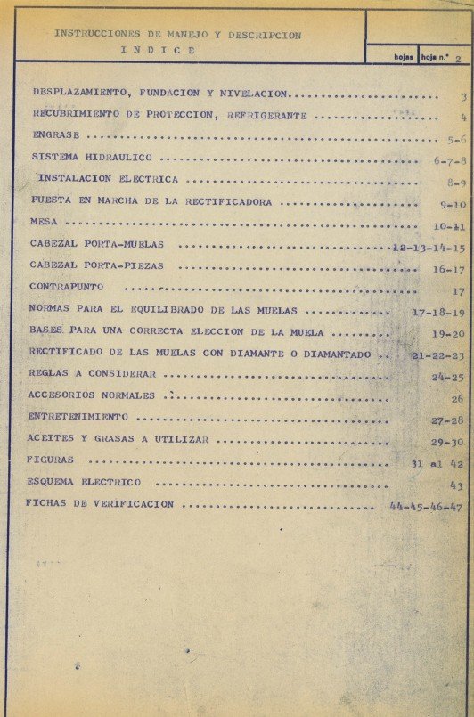 Danobat 800-RP-2 Manual de instrucciones DANOBAT 800-RP | Rectificadoras