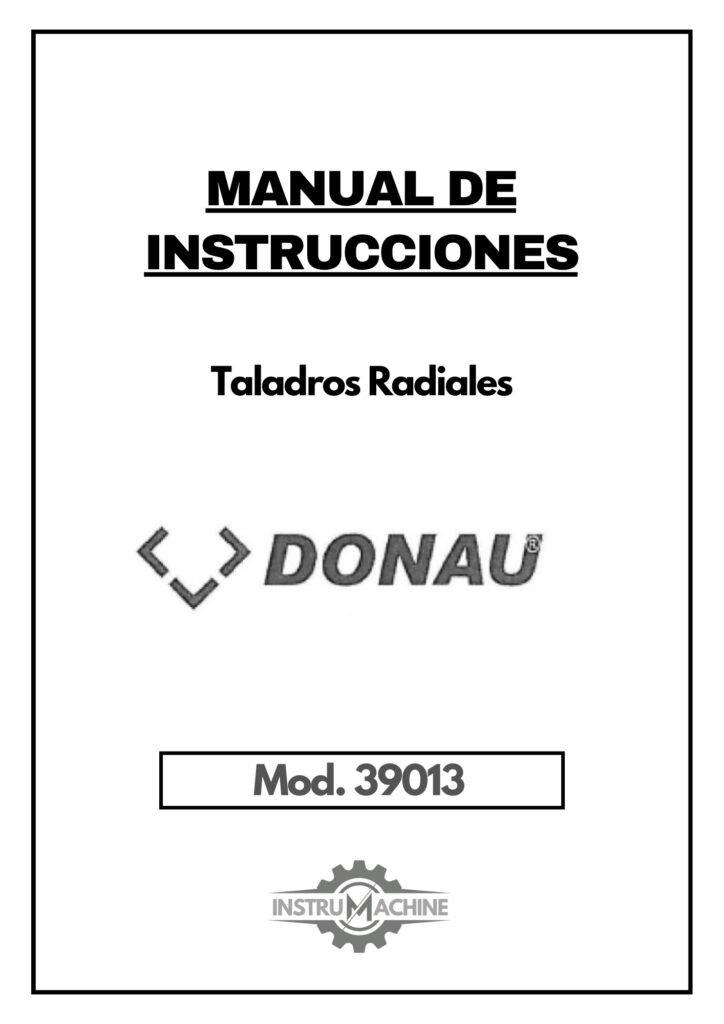 Portada Manual Taladro DONAU 39013