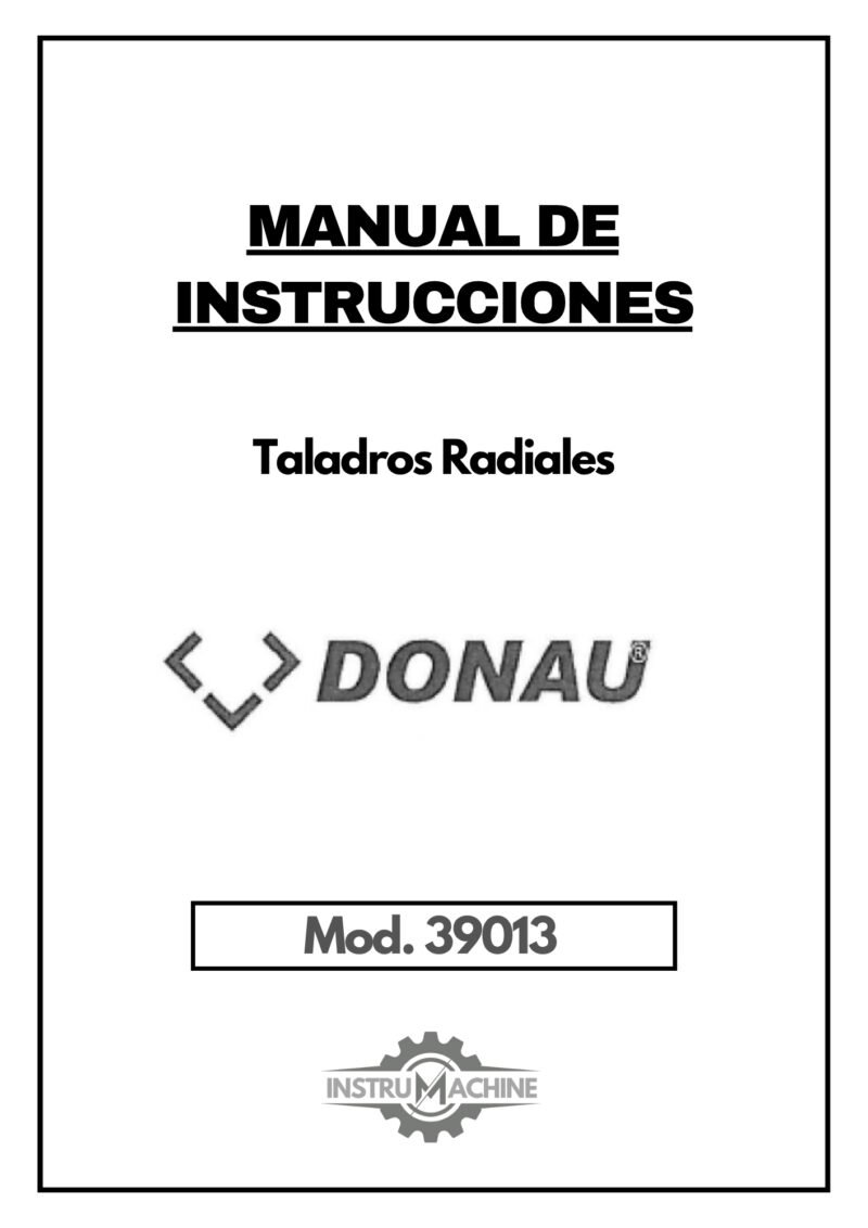 Donau mod. 39013-1 Manual Taladro DONAU 39013