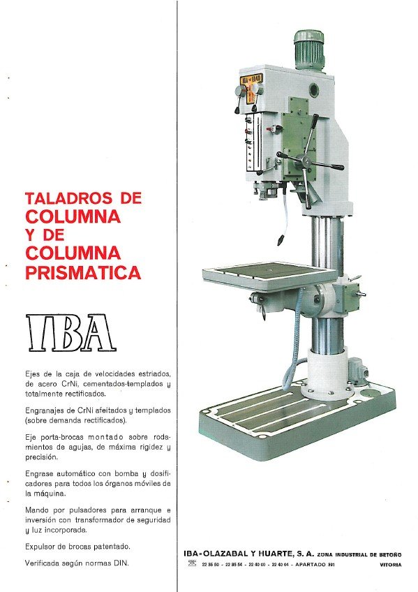 Manual Taladro IBA E30