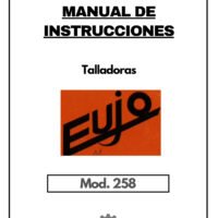 EUJO mod. 258-1 Manual Talladora EUJO 258