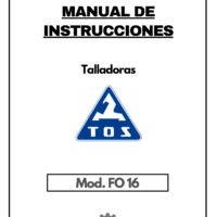 FO 16-1 Manual Talladora TOS FO 16