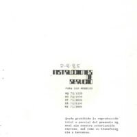 FORADIA MT 75-3 Manual Taladro FORADIA MT 75