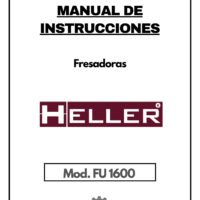 Manual de instrucciones Fresadora HELLER FU 1600