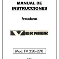 Manual de instrucciones Fresadora VERNIER FV 250-270