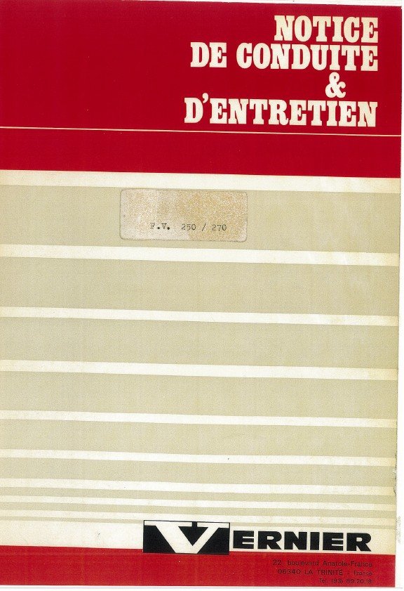 Manual de instrucciones Fresadora VERNIER FV 250-270