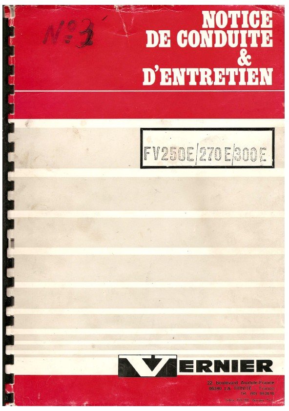 FV 250E- 270E-2 Manual de instrucciones Fresadora VERNIER FV 250E-270E