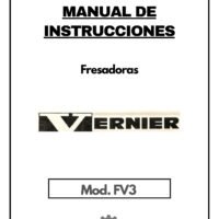 FV 300E-1 Manual de instrucciones Fresadora VERNIER FV3