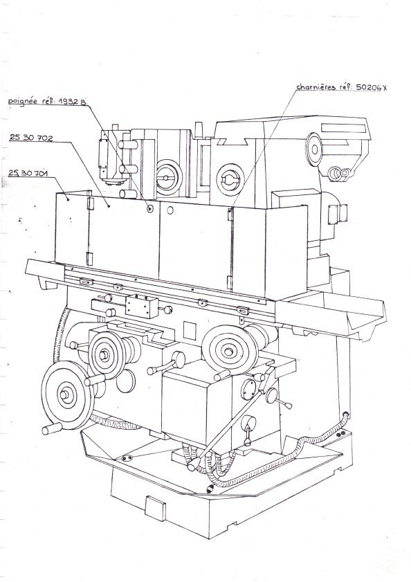 FV 300E-3 Despieces mecánicos Fresadora VERNIER FV 300E